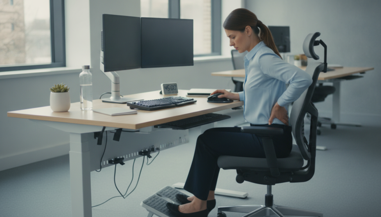 découvrez 11 ajustements pratiques pour soulager le mal de dos au bureau et améliorer votre confort toute la journée.